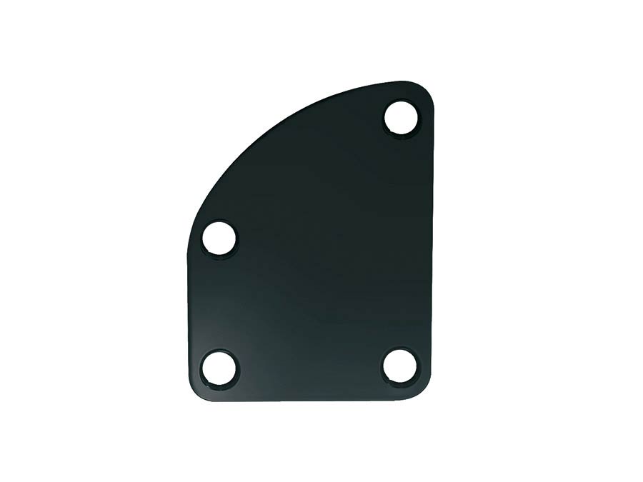 Boston NP-76-B Piastrina di fissaggio del manico, 64,5x51,4mm, angolo smussato, colore nero