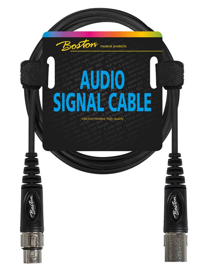 Boston AC-298-075 Cavo audio, 1x XLR F - 1x XLR M, 0,75m, nero