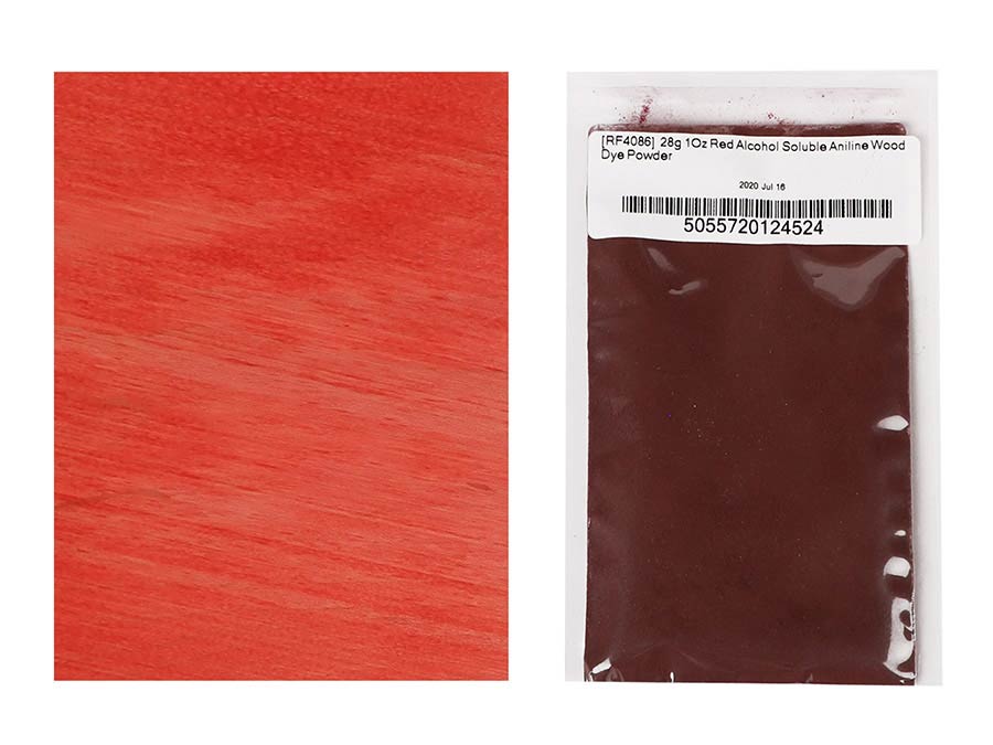 dartfords RF4086 Colorante all'anilina solubile in alcol, colore Red, 28gr